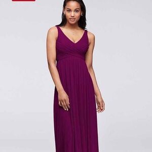 Long Mesh Dress with Cowl Back Detail